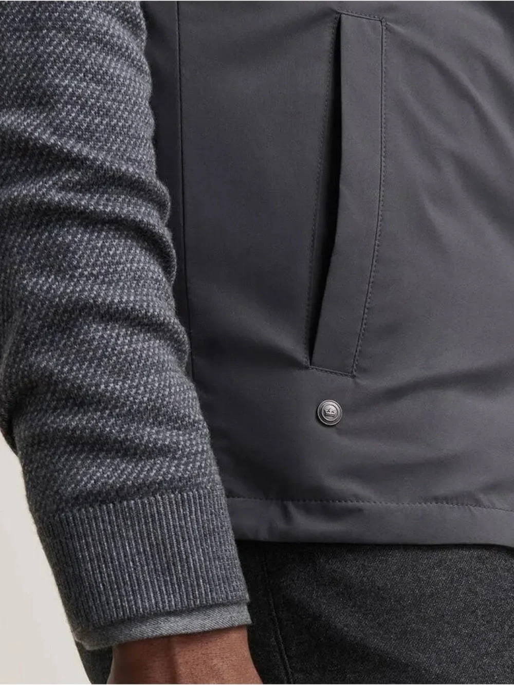 NWT Peter Millar Ryder Reversible Vest: Iridium (Small)